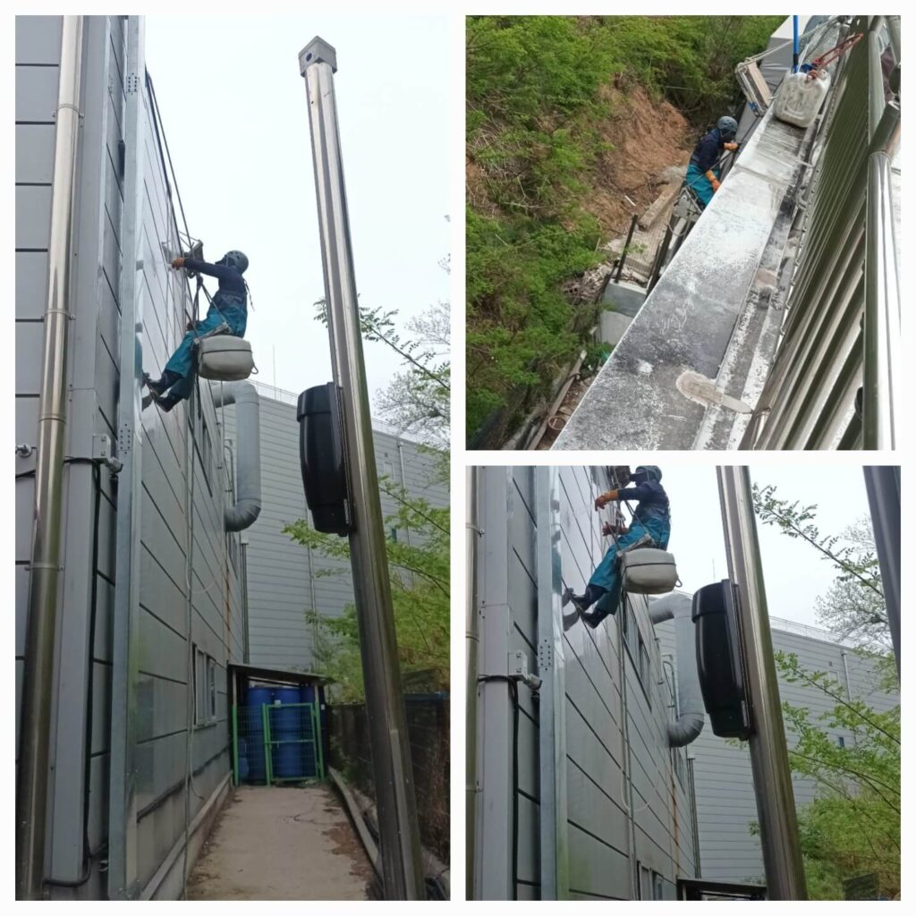 안산 공단 TLB회사 외벽 청소 완료