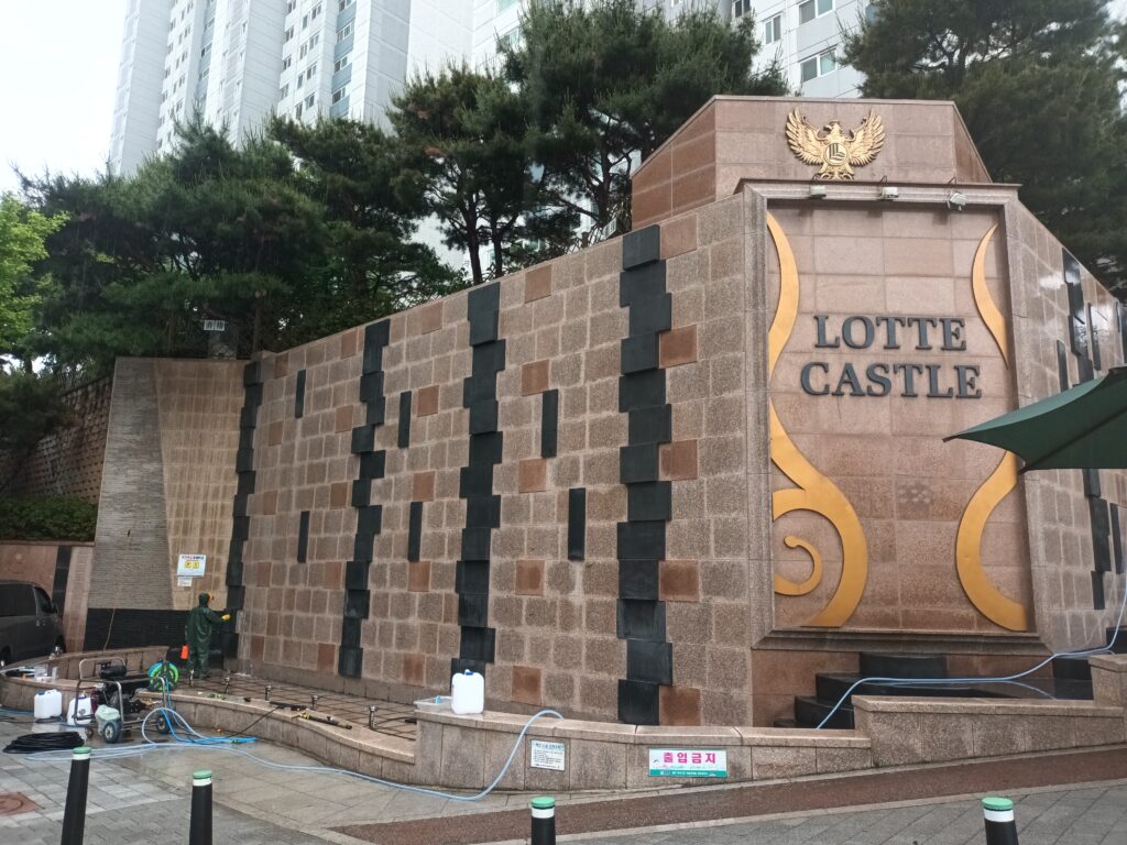 경기도 수원 아파트 인공폭포 청소 후기